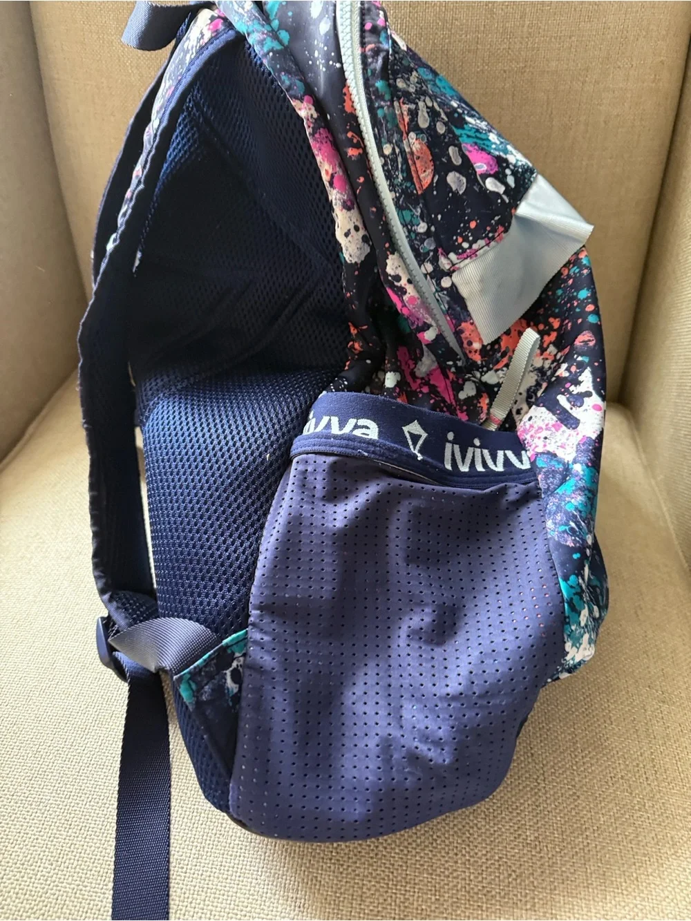 Ivivva Navy Splatter Print Backpack and Lunch Bag Set